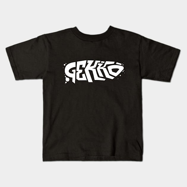 Just Gekko (White) Kids T-Shirt by Edlogan